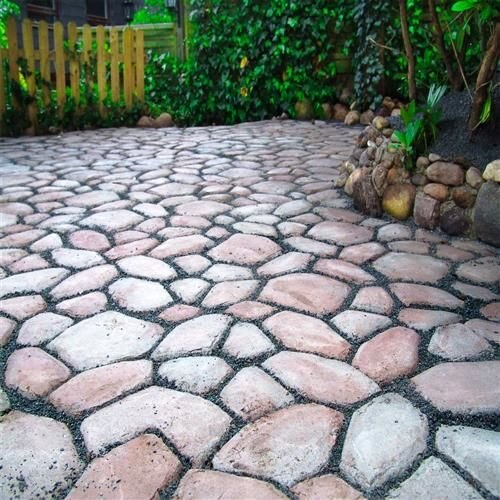 Matrita cu dale pentru pavaj piatra decorativa, Negru, 32x32x4 cm [4]