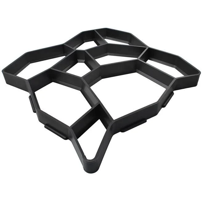 Matrita cu dale pentru pavaj piatra decorativa, Negru, 32x32x4 cm [7]