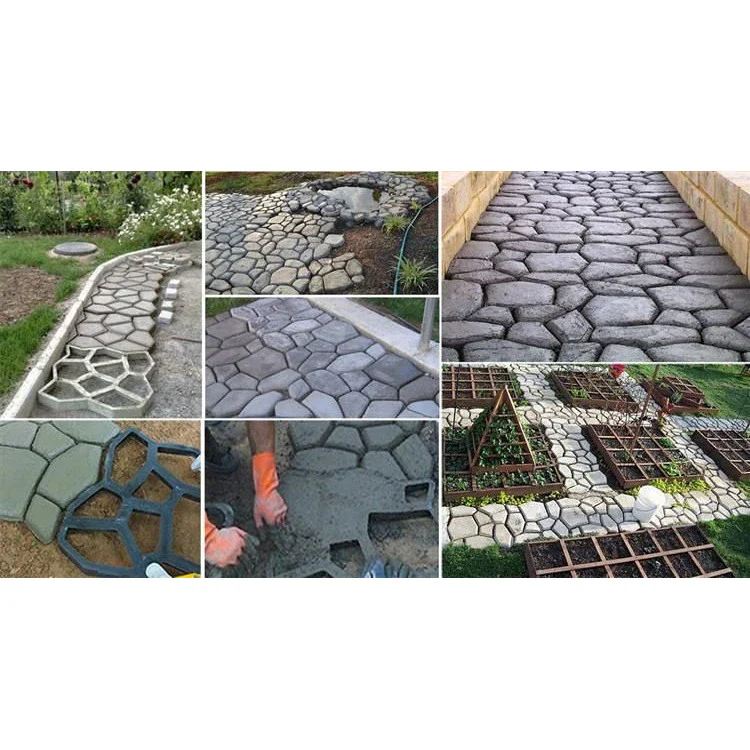 Matrita cu dale pentru pavaj piatra decorativa, Negru, 32x32x4 cm [2]