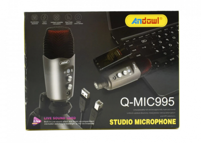 Microfon profesional pentru studio Q MIC995 [9]