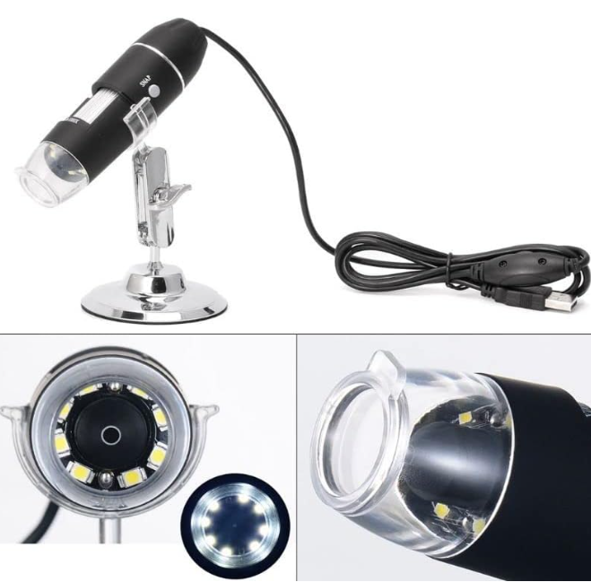 Microscop digital portabil, 1600X marire, USB, foto-video, 8 LED, zoom digital 5X [5]