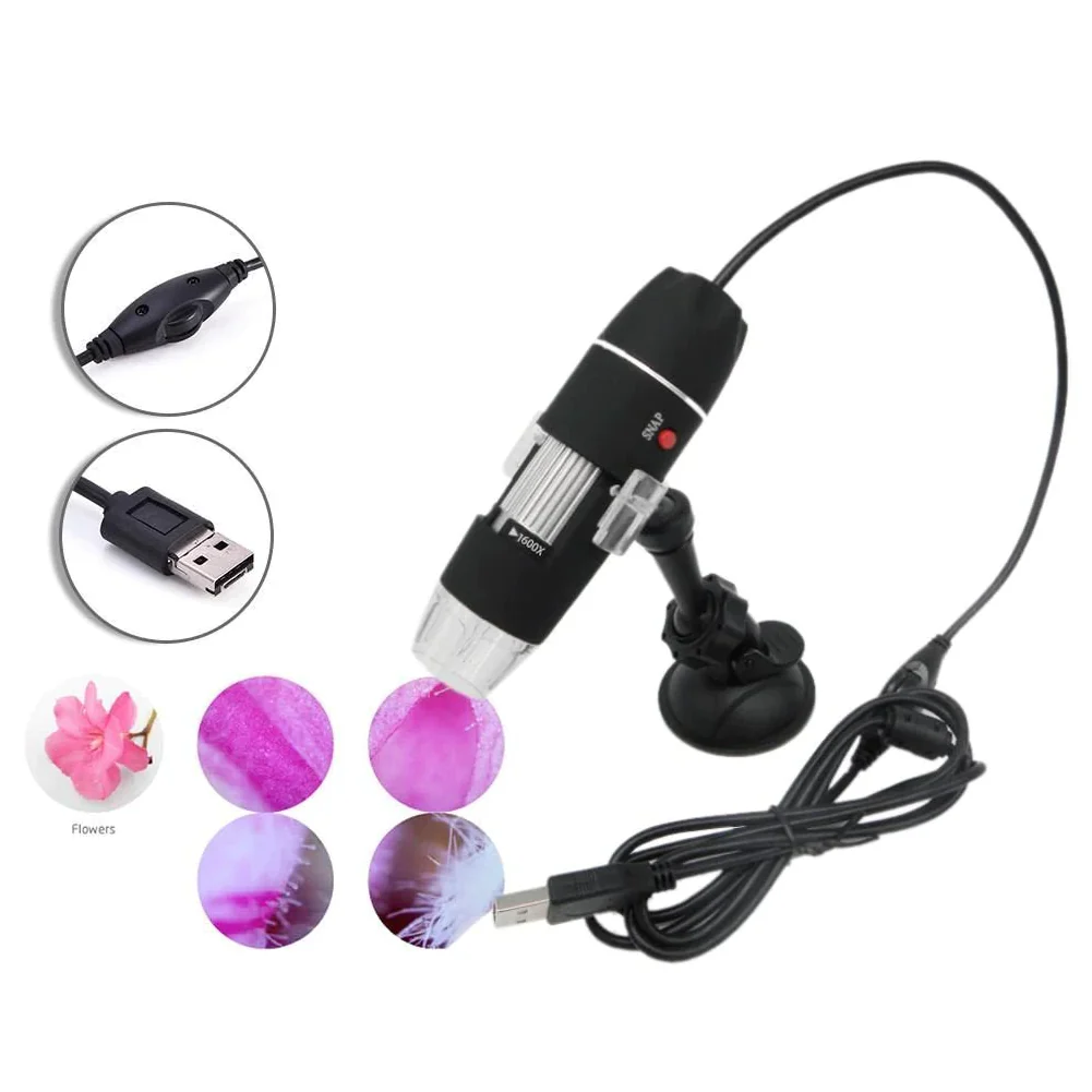 Microscop digital portabil, 1600X marire, USB, foto-video, 8 LED, zoom digital 5X [6]