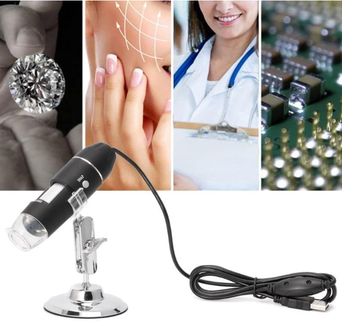 Microscop digital portabil, 1600X marire, USB, foto-video, 8 LED, zoom digital 5X [9]