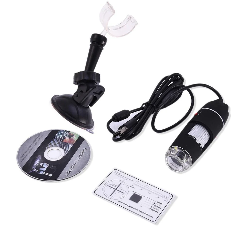 Microscop digital portabil, 1600X marire, USB, foto-video, 8 LED, zoom digital 5X [11]