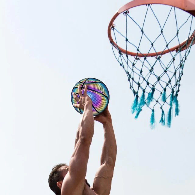 Minge Basketball reflectorizanta, design holografic, 24.5 cm [3]