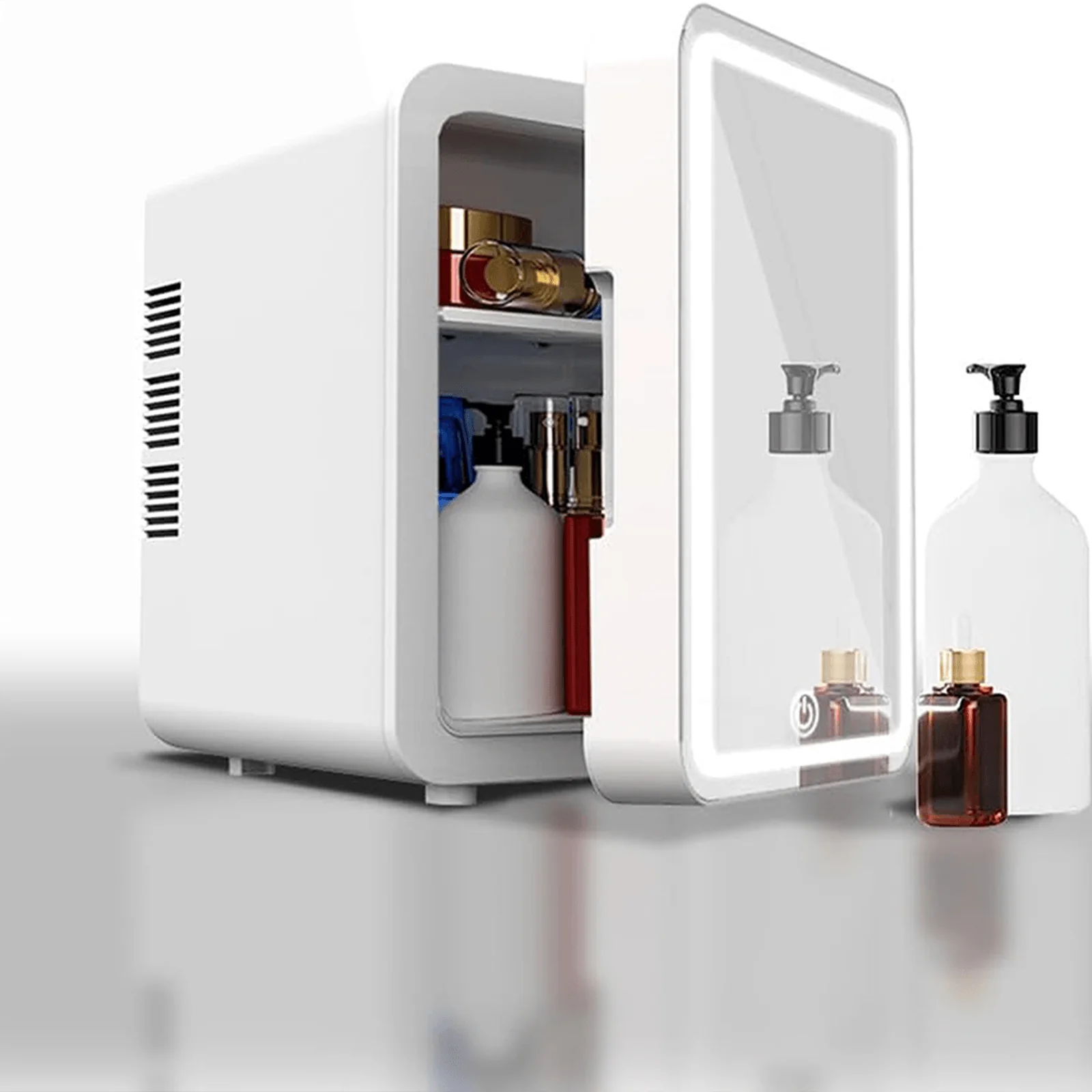 Mini Frigider pentru Cosmetice 4L cu Oglindă LED, Răcire și Încălzire, Alimentare 12V / 220V [8]
