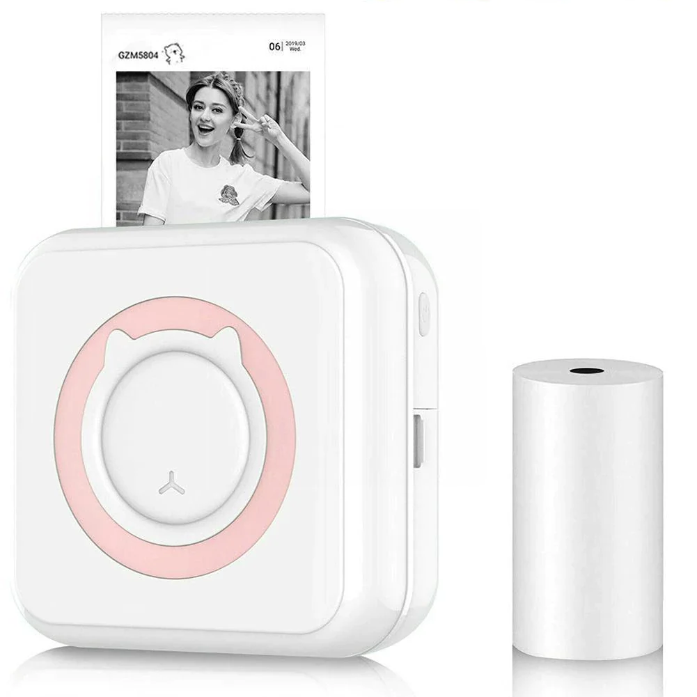 Mini Imprimanta termica portabila pentru telefon, 1 rola inclusa [3]