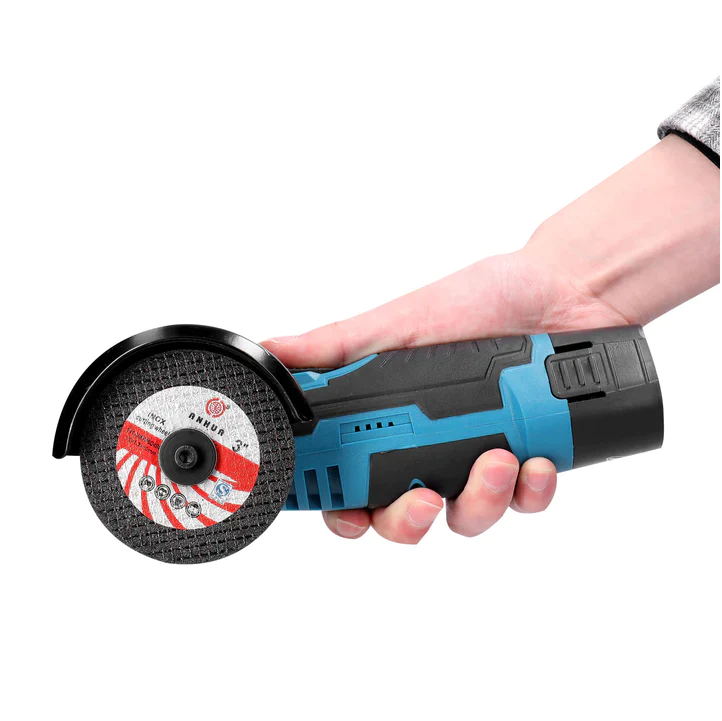 Mini Polizor unghiular portabil cu 2 acumulatori si 2 discuri, 12V [14]