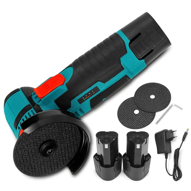 Mini Polizor unghiular portabil cu 2 acumulatori si 2 discuri, 12V [1]