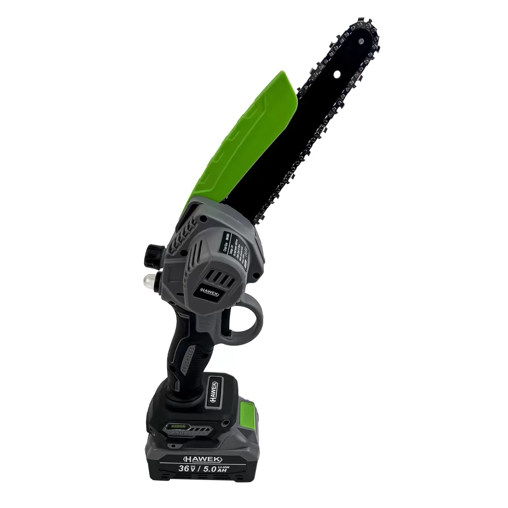 Minidrujba electrica Hawek cu 2 acumulatori 36V 5Ah, Lama 12 inch, Sistem ungere lant [3]