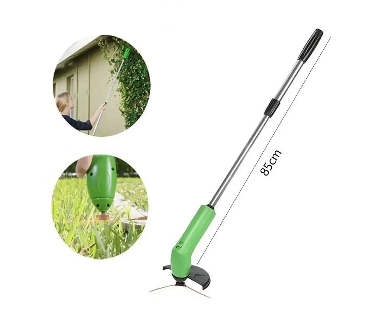 MiniTrimmer electric pentru tuns/toaletat gazonul, maner extensibil 57cm, alimentare 9V [12]