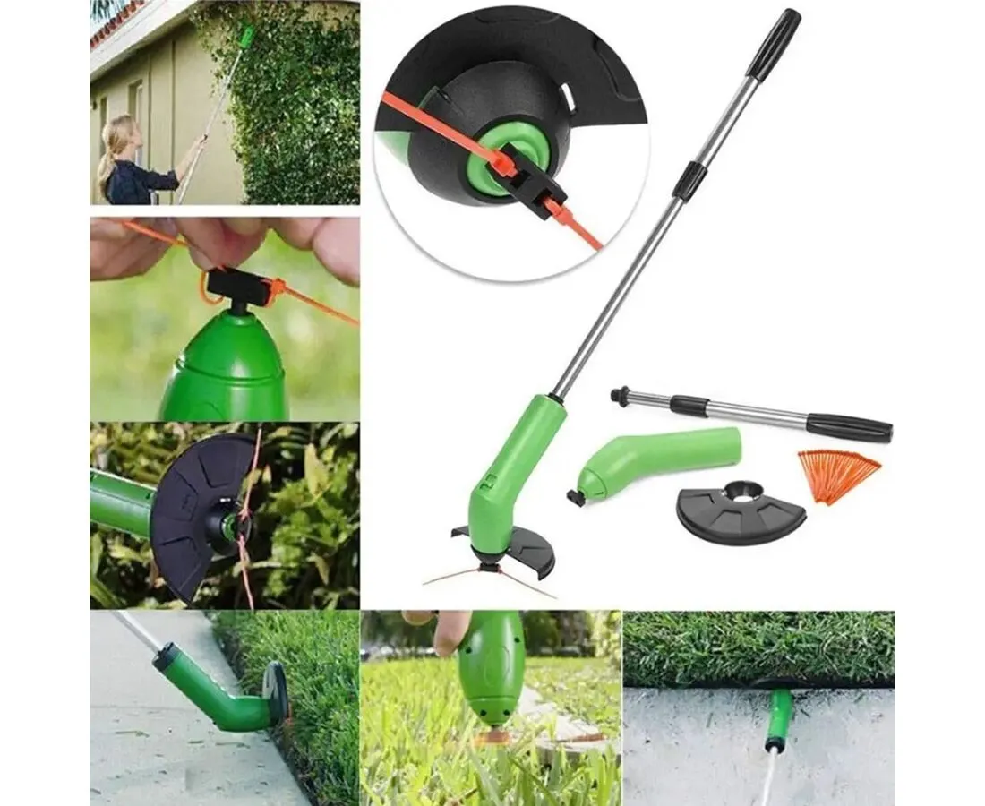 MiniTrimmer electric pentru tuns/toaletat gazonul, maner extensibil 57cm, alimentare 9V [3]