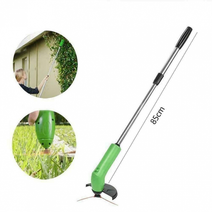 MiniTrimmer electric pentru tuns/toaletat gazonul, maner extensibil 57cm, alimentare 9V [17]