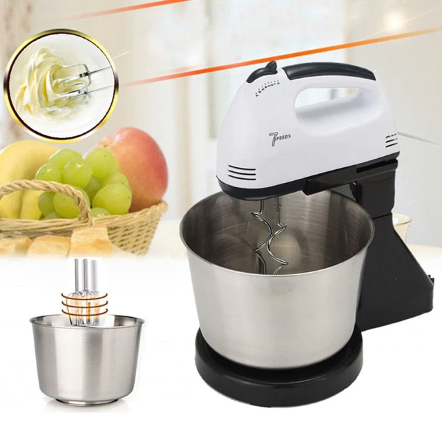 Mixer cu 7 trepte de viteza, 2000W, bol din inox, 2L Capacitate [14]