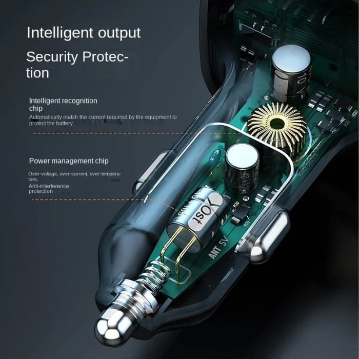 Modulator FM auto Bluetooth, C24S, lumina ambientala, incarcare rapidă, apeluri hands-free, transmisie FM [7]