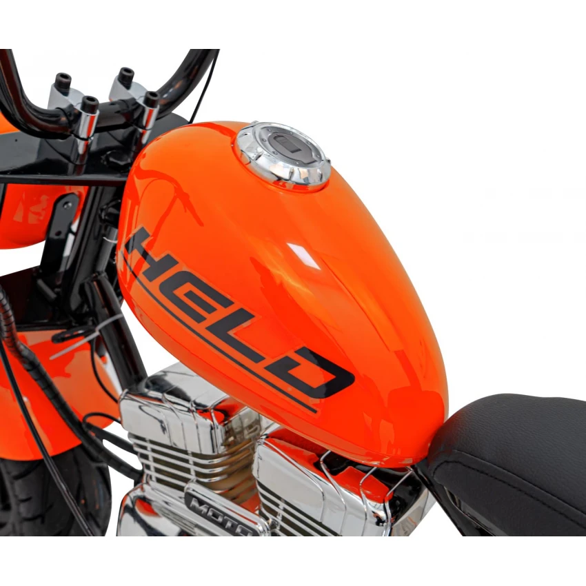 Motocicleta electrica pentru copii, Chopper Warrior, 350W, 18V, port USB, portocaliu, 122x62x73cm [7]