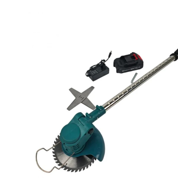Motocoasa Electrica 2 acumulatori 21V WerStil, Disc, 2 lame, 5 palete gazon incluse [4]