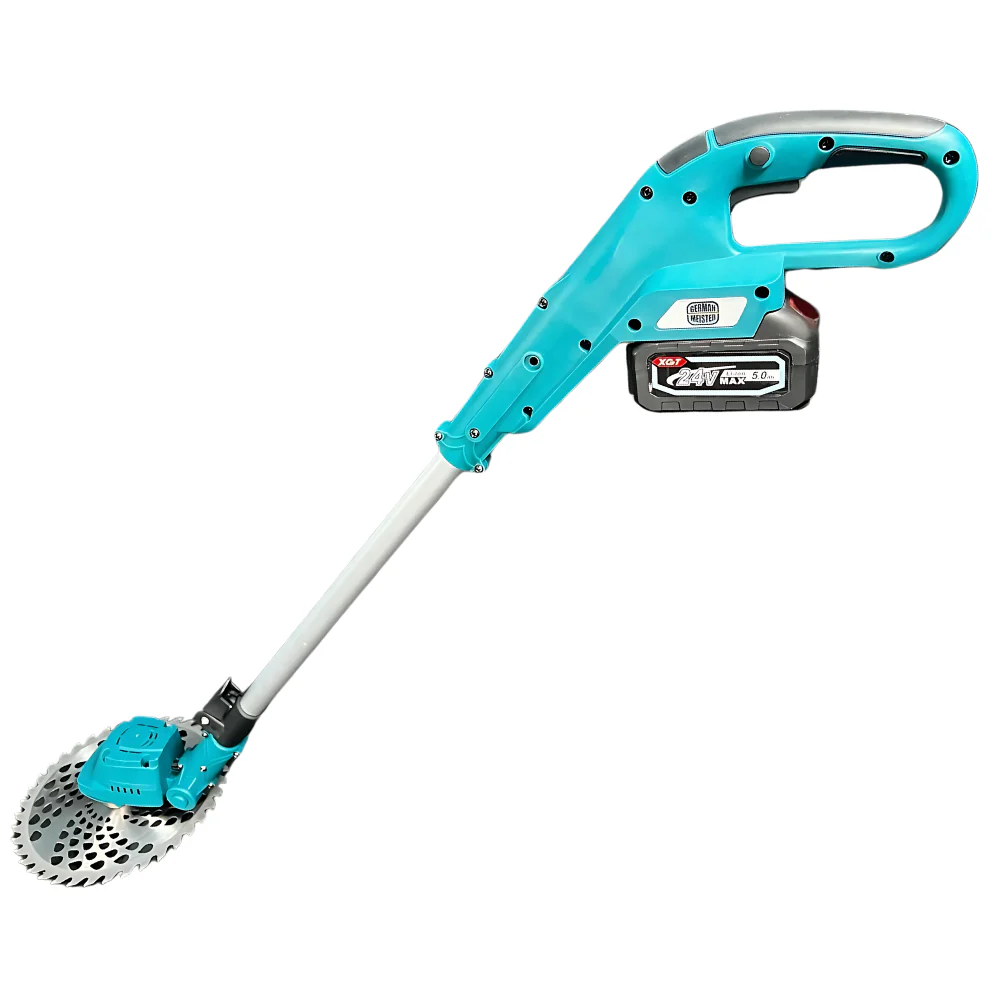 Motocoasa Electrica cu 2 Acumulatori 24V 5AH, Disc 23cm, Lama Otel 23cm + Bonus Tambur cu fir [7]