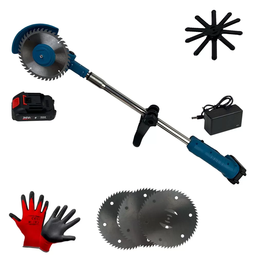 Motocoasa electrica German Meister cu 2 Acumulatori 36V, 3x Disc 150mm, 20.000 rpm [3]
