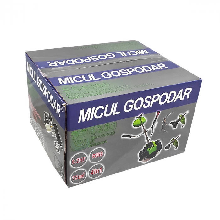 Motocoasa pe Benzina 6.2 CP, Micul Gospodar, 2 Timpi, Disc 3T + Tambur cu fir [8]