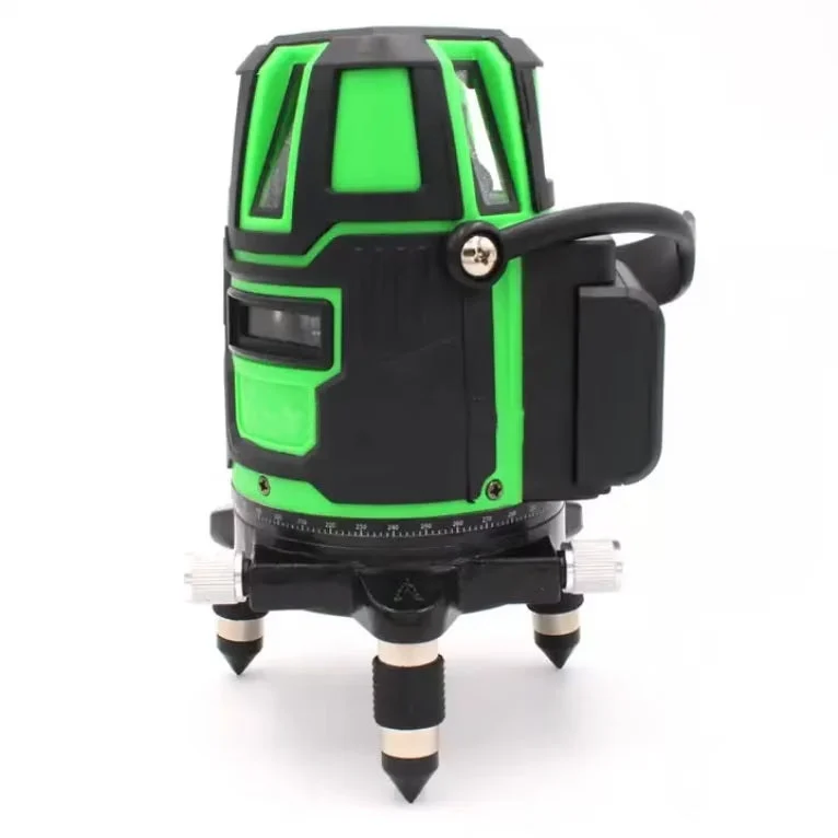 Nivela cu bula laser 2 linii +, 360 grade, fara fir, cu acumulator, verde cu negru, Andowl Q-SP01 [3]