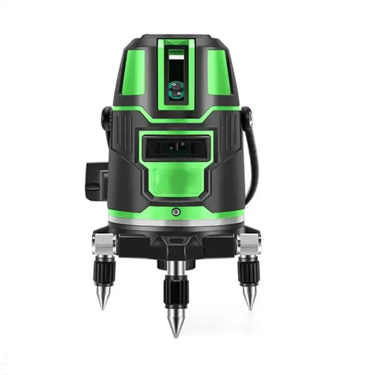 Nivela cu bula laser 2 linii +, 360 grade, fara fir, cu acumulator, verde cu negru, Andowl Q-SP01 [4]