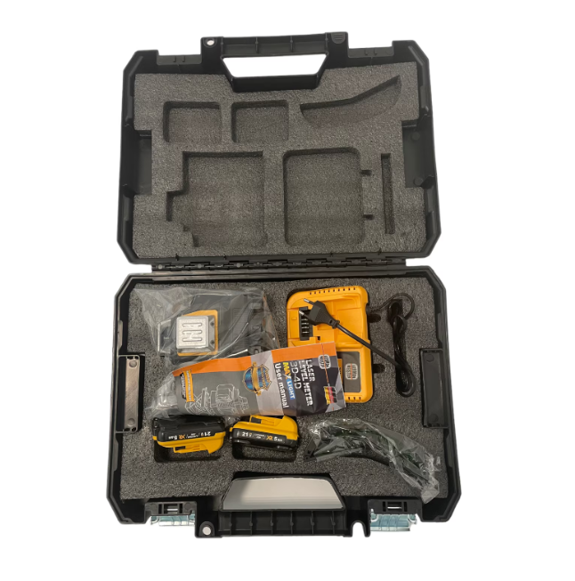 Nivela Laser German Meister XR, 12 Linii, 3D, cu 2 Acumulatori 21V 5AH [5]