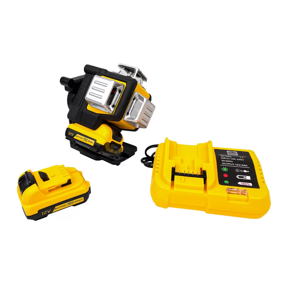Nivela Laser German Meister XR, 12 Linii, 3D, cu 2 Acumulatori 21V 5AH [2]