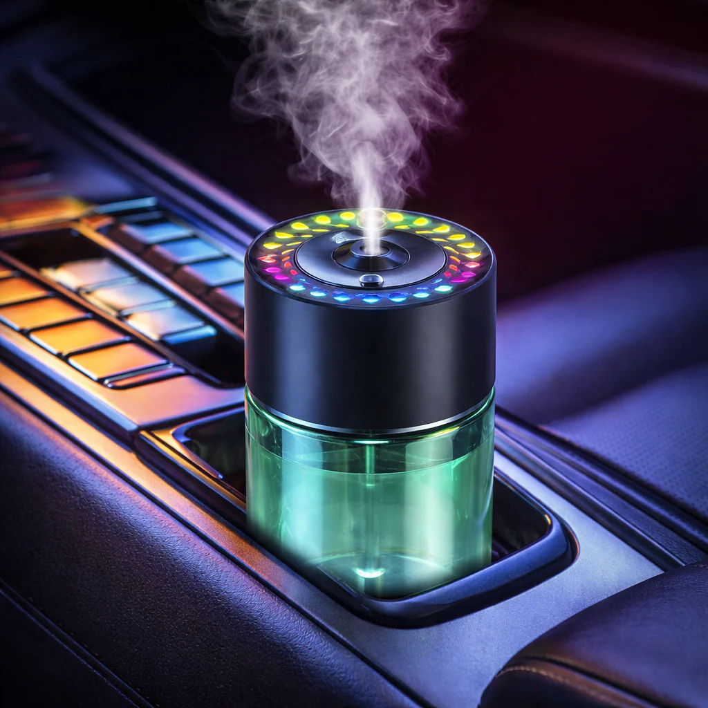 Odorizant auto cu Iluminare Ambientala RGB, Proiector Laser, Umidificator [7]