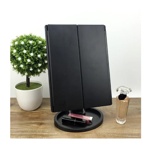 Oglinda cosmetica LED extensibila, buton tactil [3]