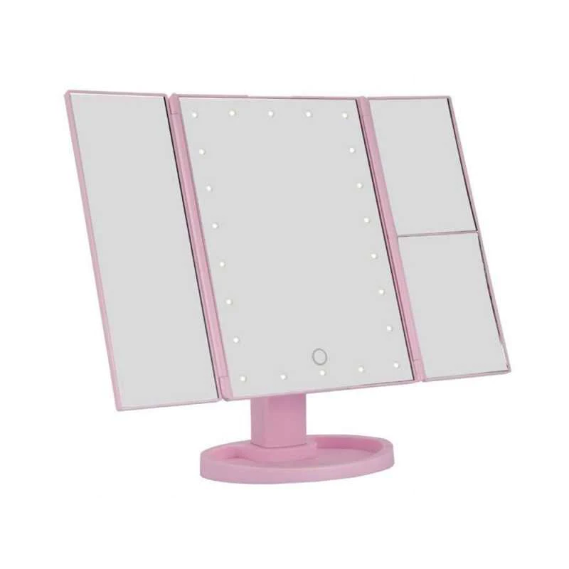 Oglinda cosmetica LED extensibila, buton tactil [7]