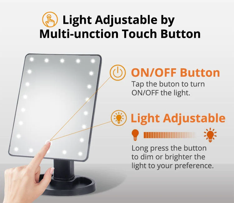 Oglinda Makeup iluminata LED pentru machiaj [2]