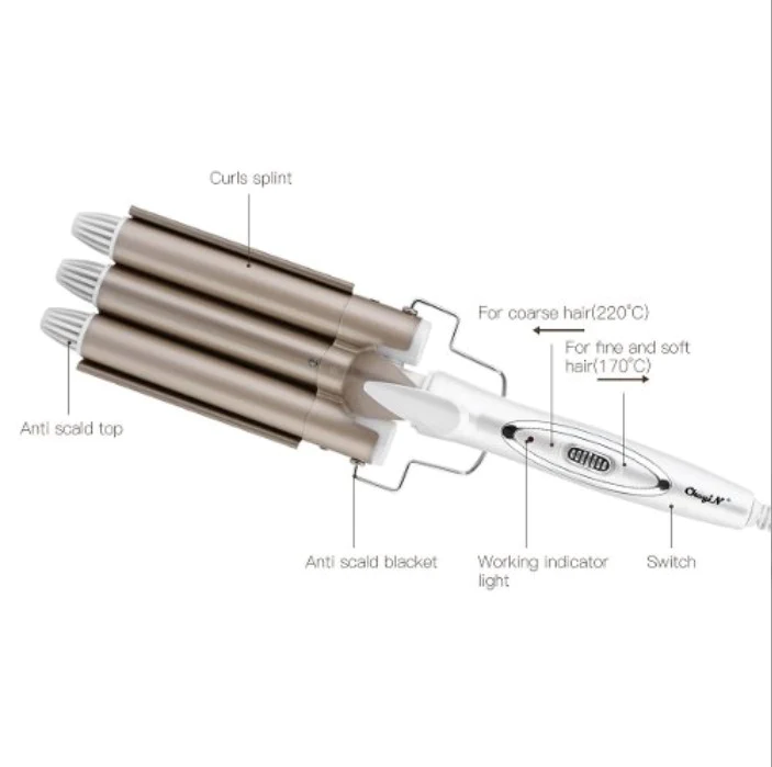 Ondulator de par, 3 tuburi 25 mm, temperatura 170-220 °C [4]