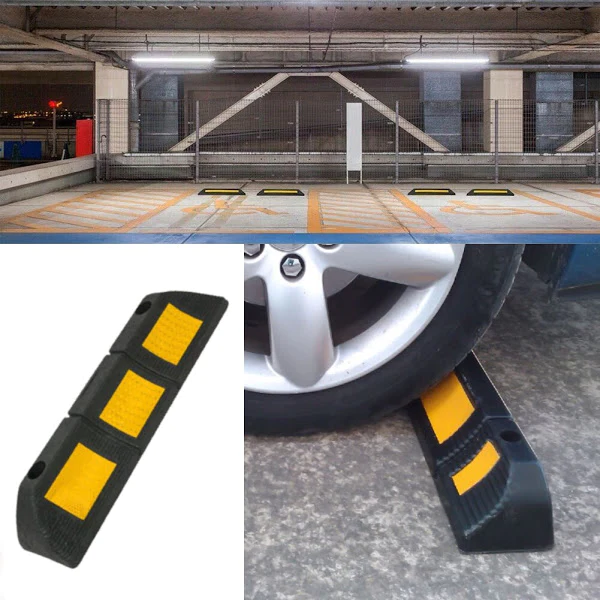 Opritor roti auto reflectorizant, pentru locul de parcare sau blocare roti [3]