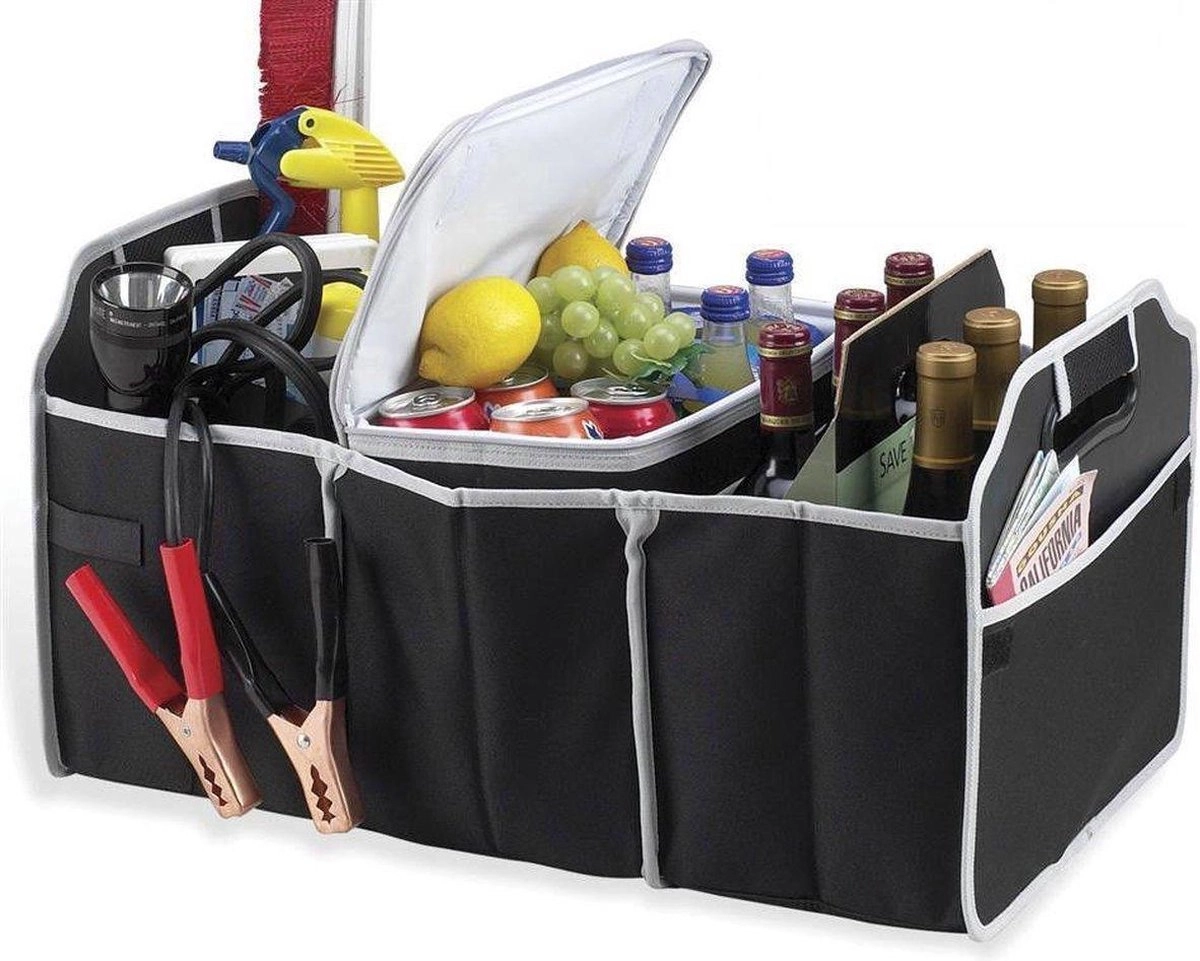 Organizator pentru portbagaj auto cu 3 compartimente [4]