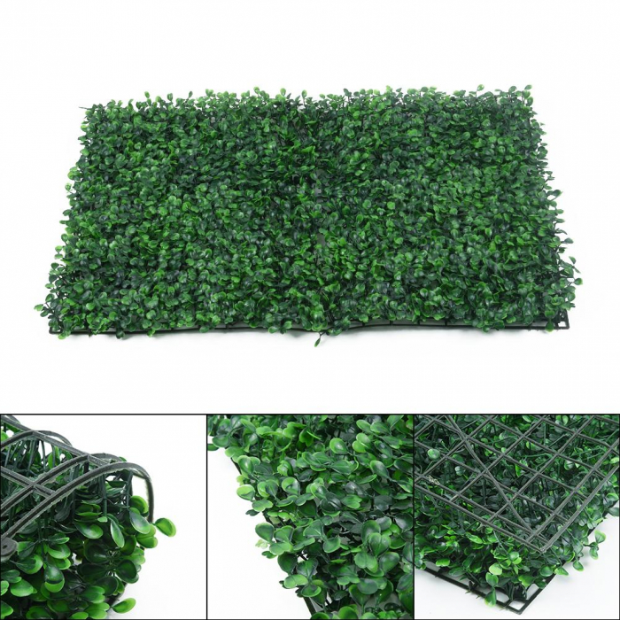 Panou gard verde 60x40cm cu frunze artificiale pentru terasa, balcon, camera, interior/exterior [2]