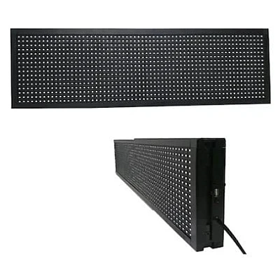 Panou Publicitar pentru Reclama, Luminos, 100 x 20 cm, Control Telefon, LED ROSU [3]