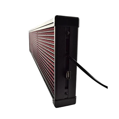 Panou Publicitar pentru Reclama, Luminos, 100 x 20 cm, Control Telefon, LED ROSU [4]