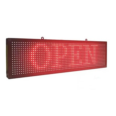 Panou Publicitar pentru Reclama, Luminos, 100 x 20 cm, Control Telefon, LED ROSU [2]