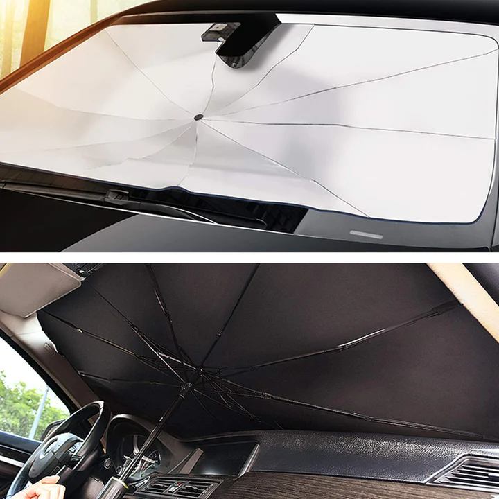 Parasolar Auto Tip Umbrela pentru Parbriz masina 134 x 80 cm [5]
