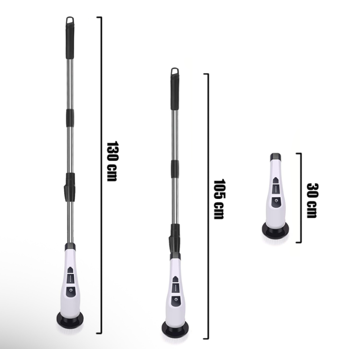Perie Electrica Rotativa 9 in 1, 9 capete incluse, 2 viteze, pentru curatare pete dificile, maner reglabil si detasabil, autonomie ridicata, indicator LED [5]