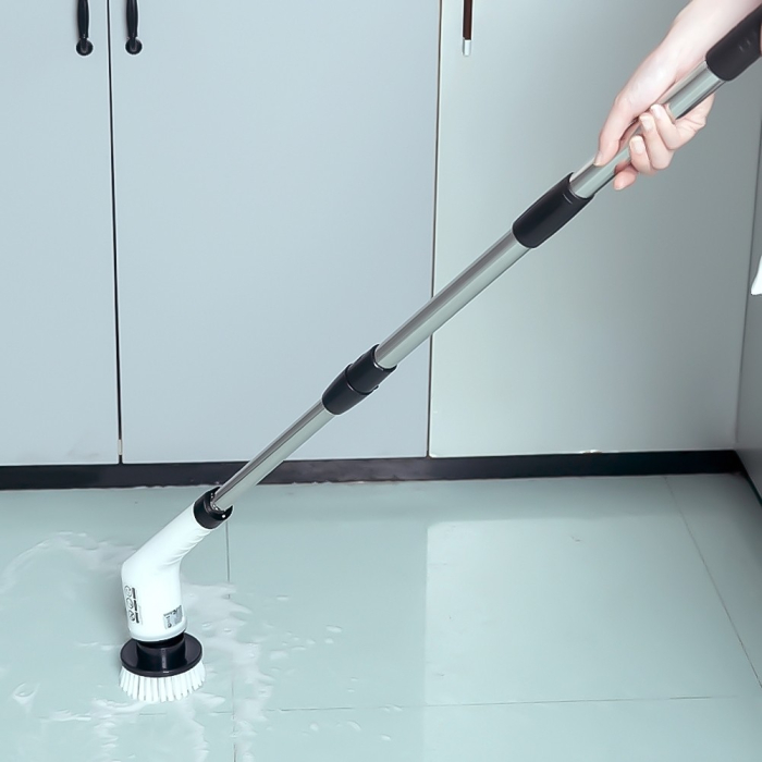 Perie Electrica Rotativa 9 in 1, 9 capete incluse, 2 viteze, pentru curatare pete dificile, maner reglabil si detasabil, autonomie ridicata, indicator LED [8]