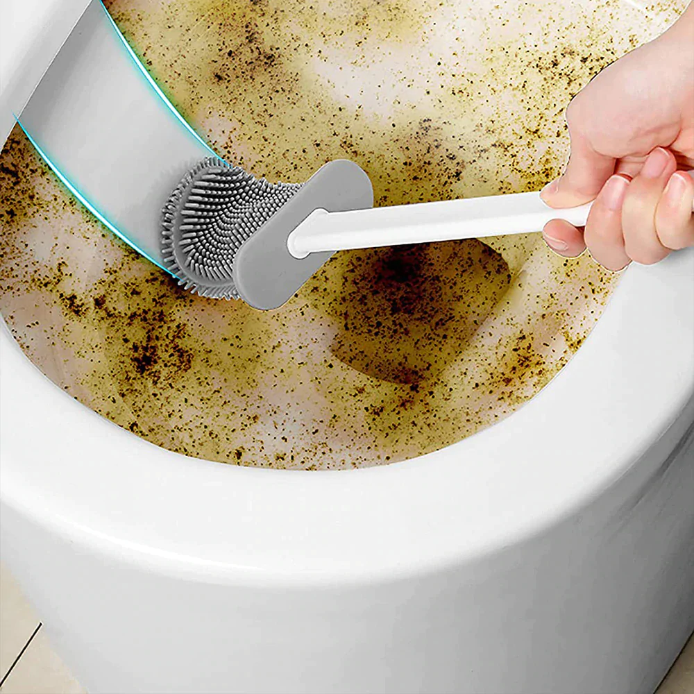 Perie pentru WC din silicon cu cap flexibil [3]