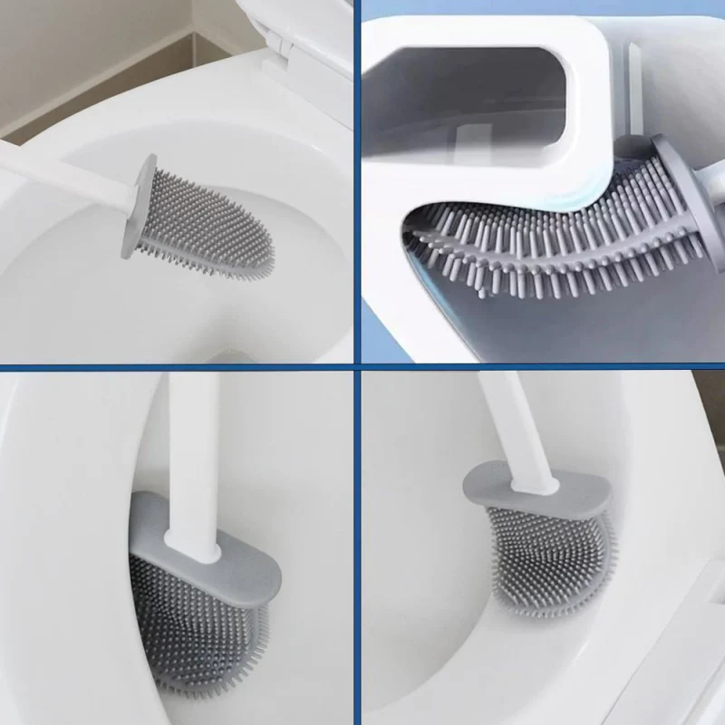 Perie pentru WC din silicon cu cap flexibil [2]