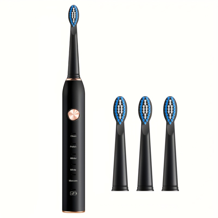 Periuta de Dinti Electrica Smart, 3 capete incluse, 5 Moduri de actiune, Incarcare USB [1]