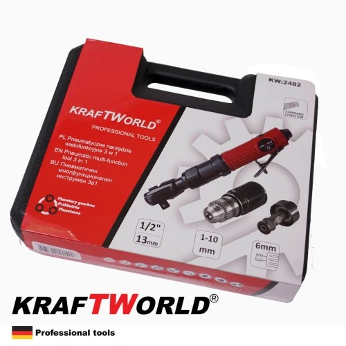 Pistol Pneumatic 3 in 1 KraftWorld, Bormasina, Clichet, Biax Pneumatic [2]