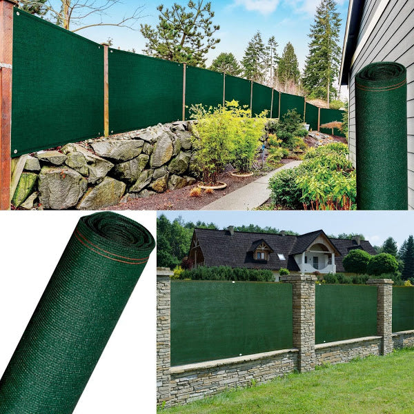Plasa verde de protectie vizuala pentru gard, opaca, rola 1 x 9 metri [3]