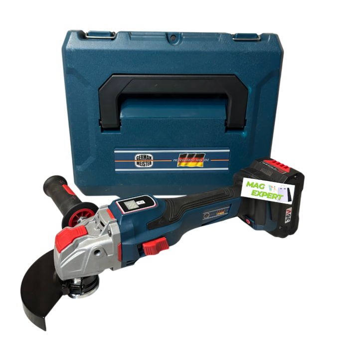 Polizor Unghiular, Flex cu 2 Acumulatori 36V 8Ah, Afisaj electronic baterie, German Meister [6]