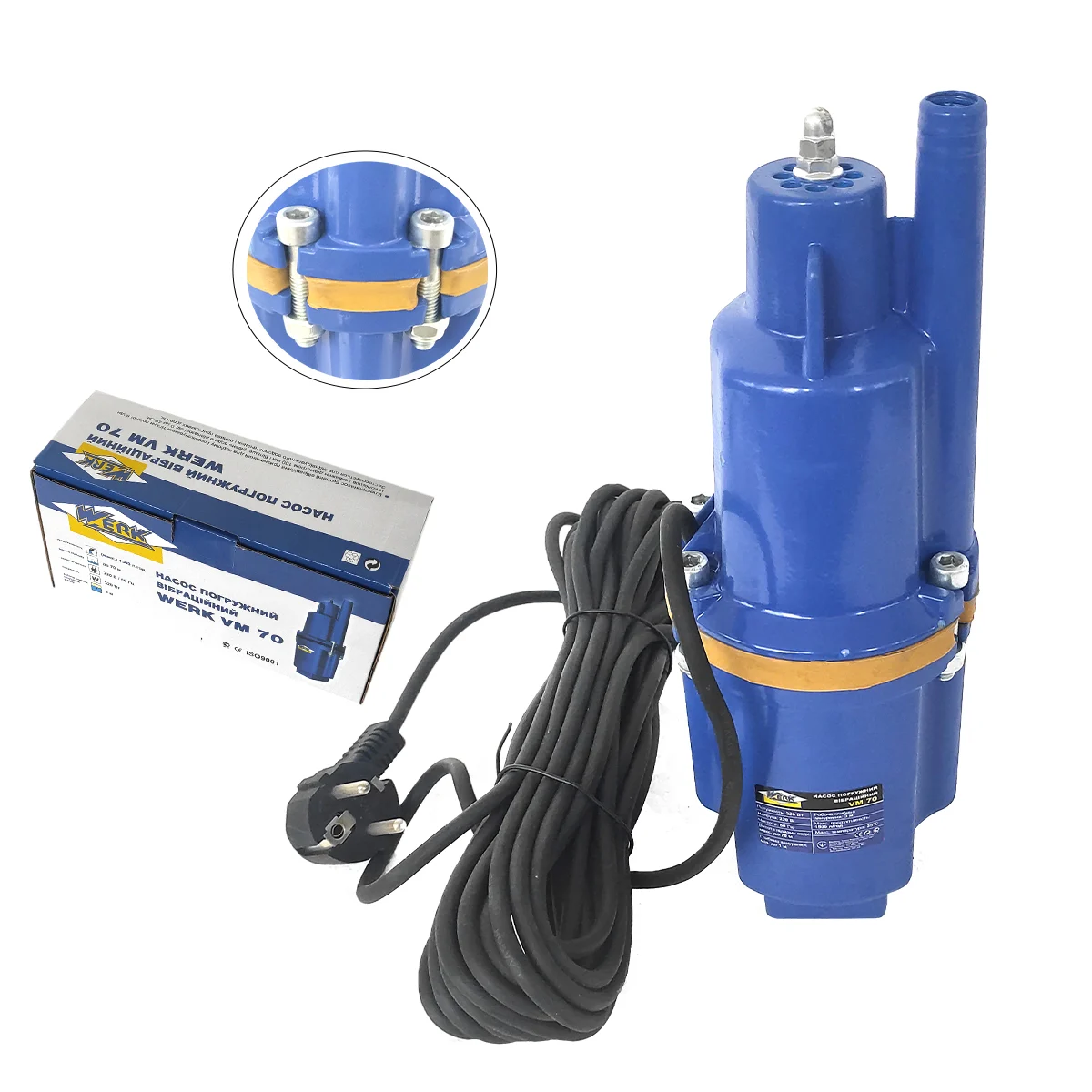 Pompa apa submersibila pe vibratie DDT VMP 70, 320 W, 1500 L/H, Adancime aspiratie 4/70 Metri [8]