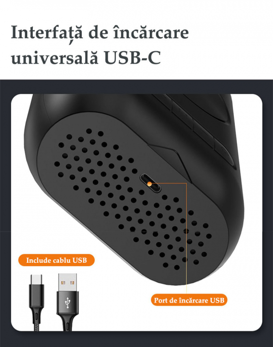Pompa de aer electrica pentru masina (Compresor), Multifunctionala, 4000 mAh, 120W, afisaj digital LCD, lanterna LED, incarcare USB, Portabila [9]